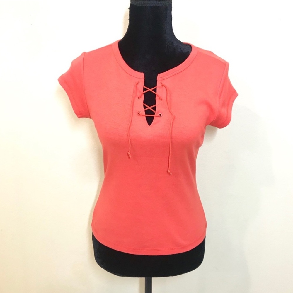 EXPRESS LACE UP TOP